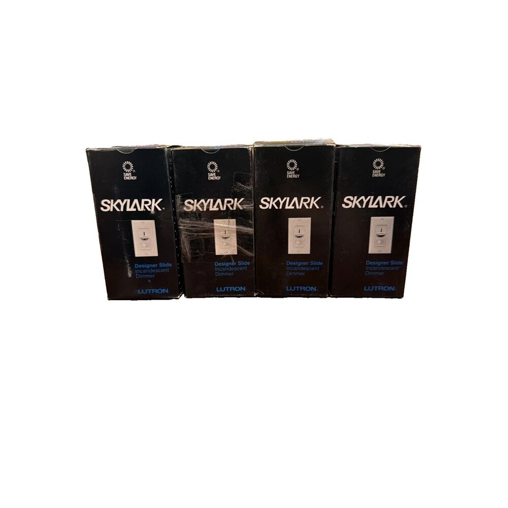 4 Lutron Skylark S-603P-IV 3-Way 600W Preset Dimmer Light Switch